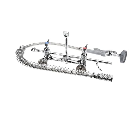 T&S Brass PreRinse Easyinstall 8 Wall Mount Faucet Spri B-0133-CR-B